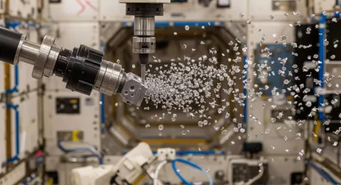 Space Machining: Revolution in Spare Parts Production for Long-term Space Missions